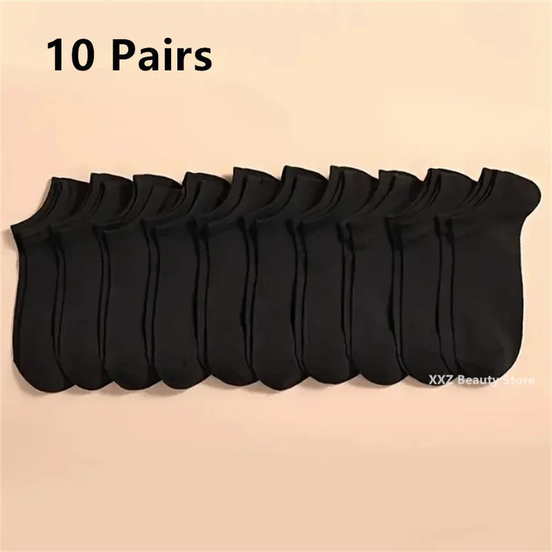5/10/20 Pairs White Breathable Socks