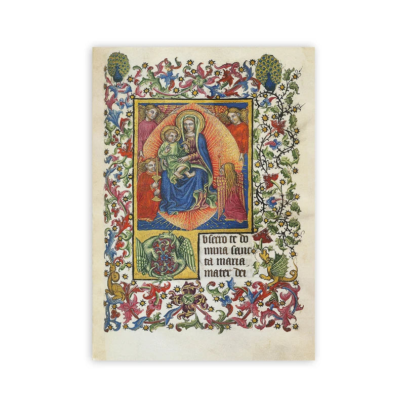 Colorful Illustrations of Vintage Illuminated Manuscripts r