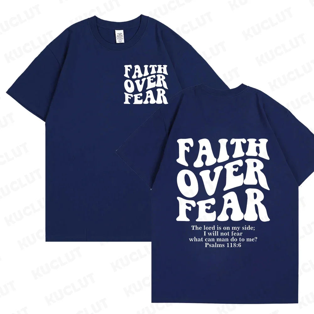 Faith Over Fear Christian  T-shirts