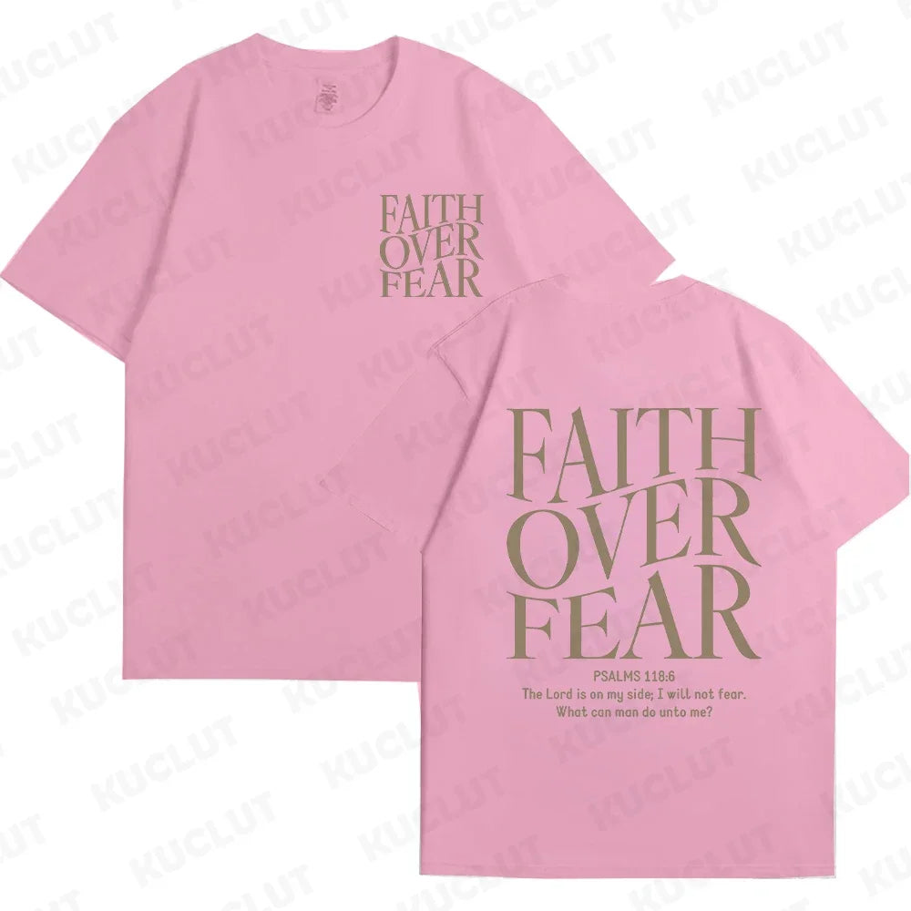 Faith Over Fear Christian  T-shirts