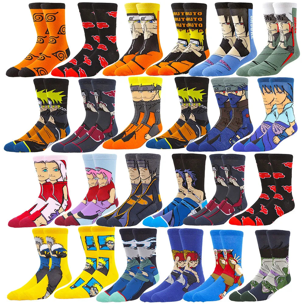 5Pairs BANDAI Pokemon Men Women Socks
