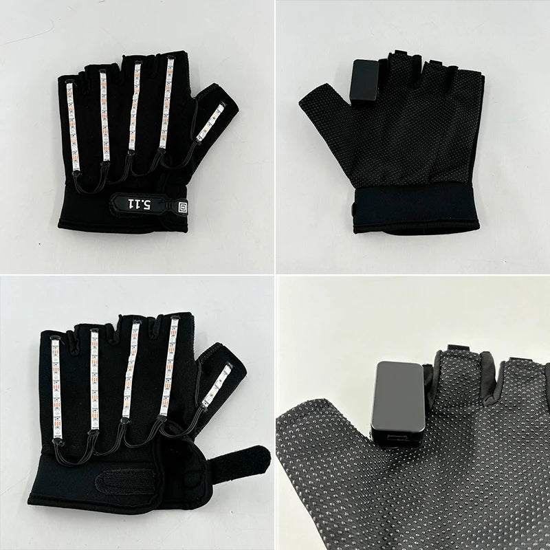 LED Neon Glowing Gloves