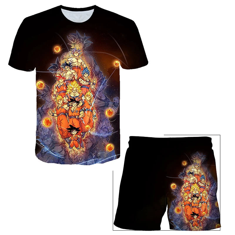 Anime Dragon Ball Z Boy 3D T-shirt