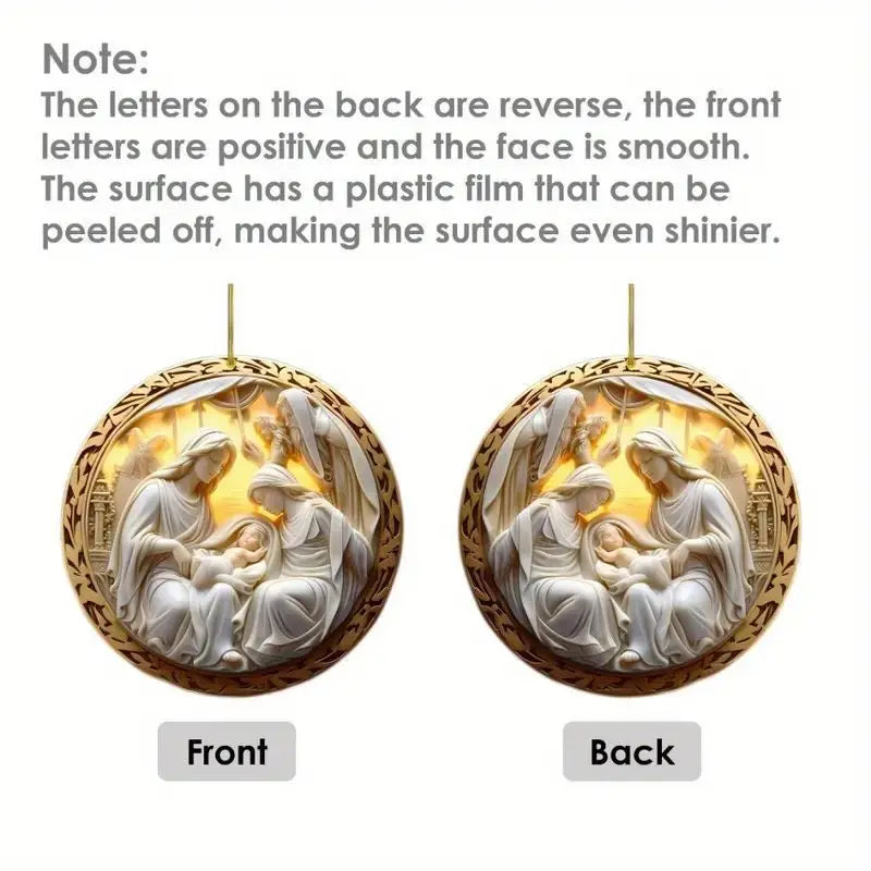 2D Flat Acrylic Christmas Tree Pendant