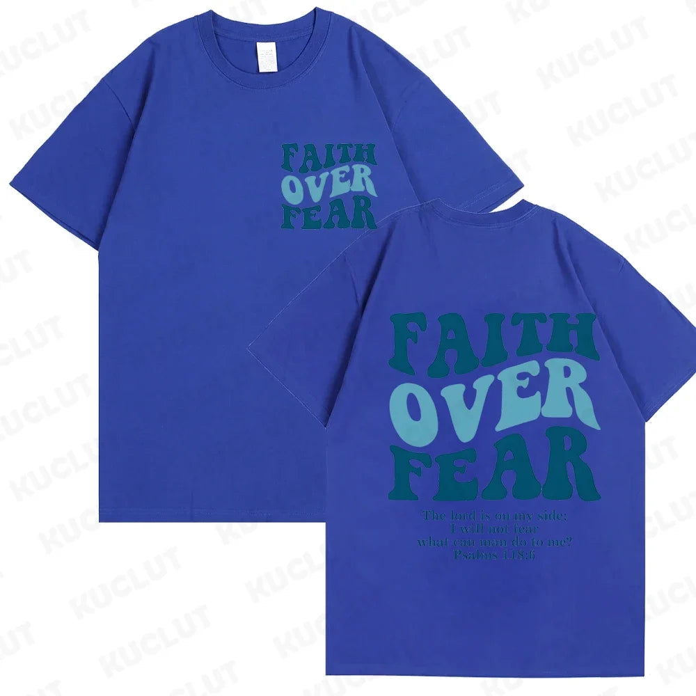 Faith Over Fear Christian  T-shirts