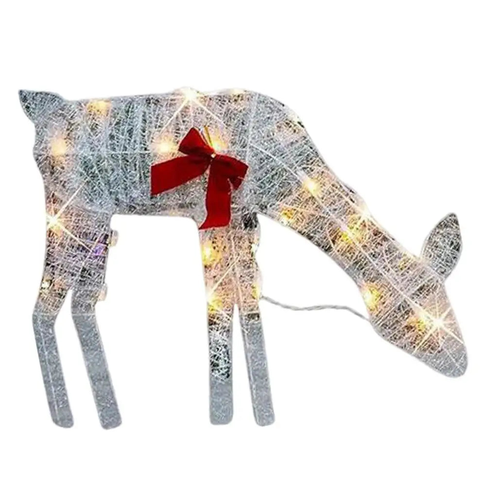 LED Light Iron Art Elk Deer