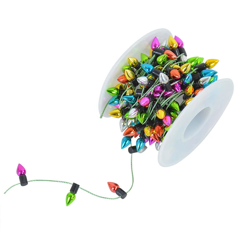 5M/roll Colorful Bulbs String