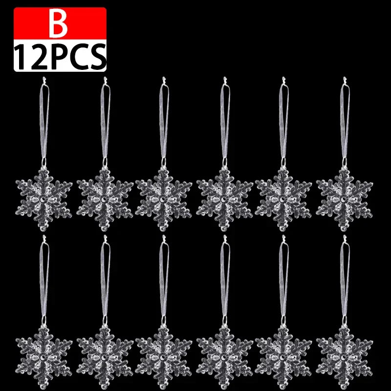 Crystal Christmas Tree Ornaments Snowflake