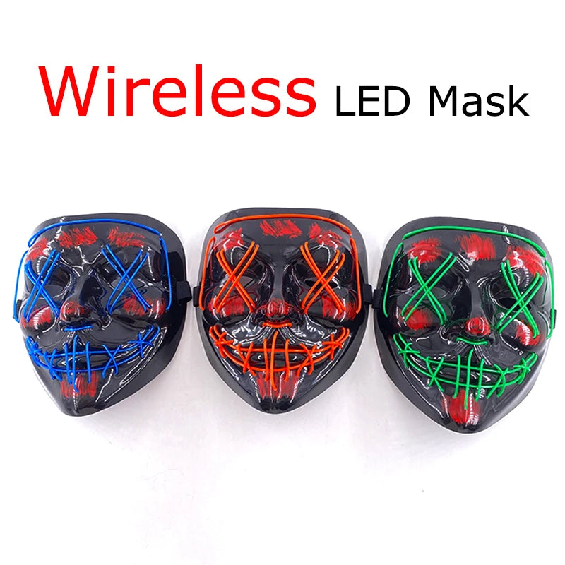 Wireless Neon LED Purge Mask