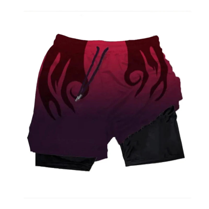 Anime Performance Shorts Men Women 2 In 1