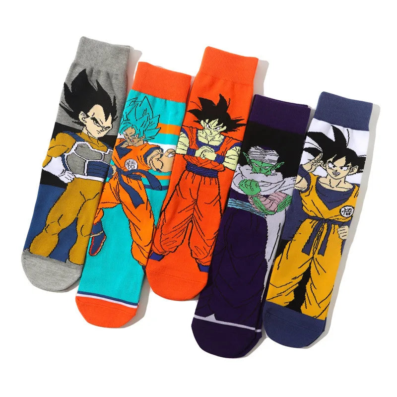 5 pairs Anime Socks Dragon Ball Z❤️
