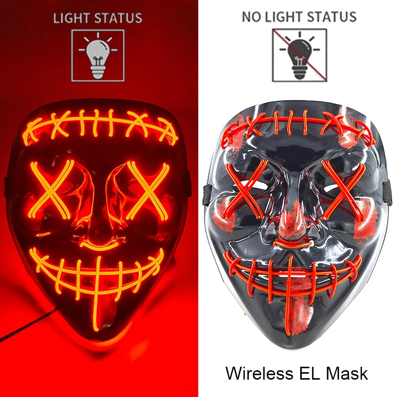 Wireless Neon LED Purge Mask
