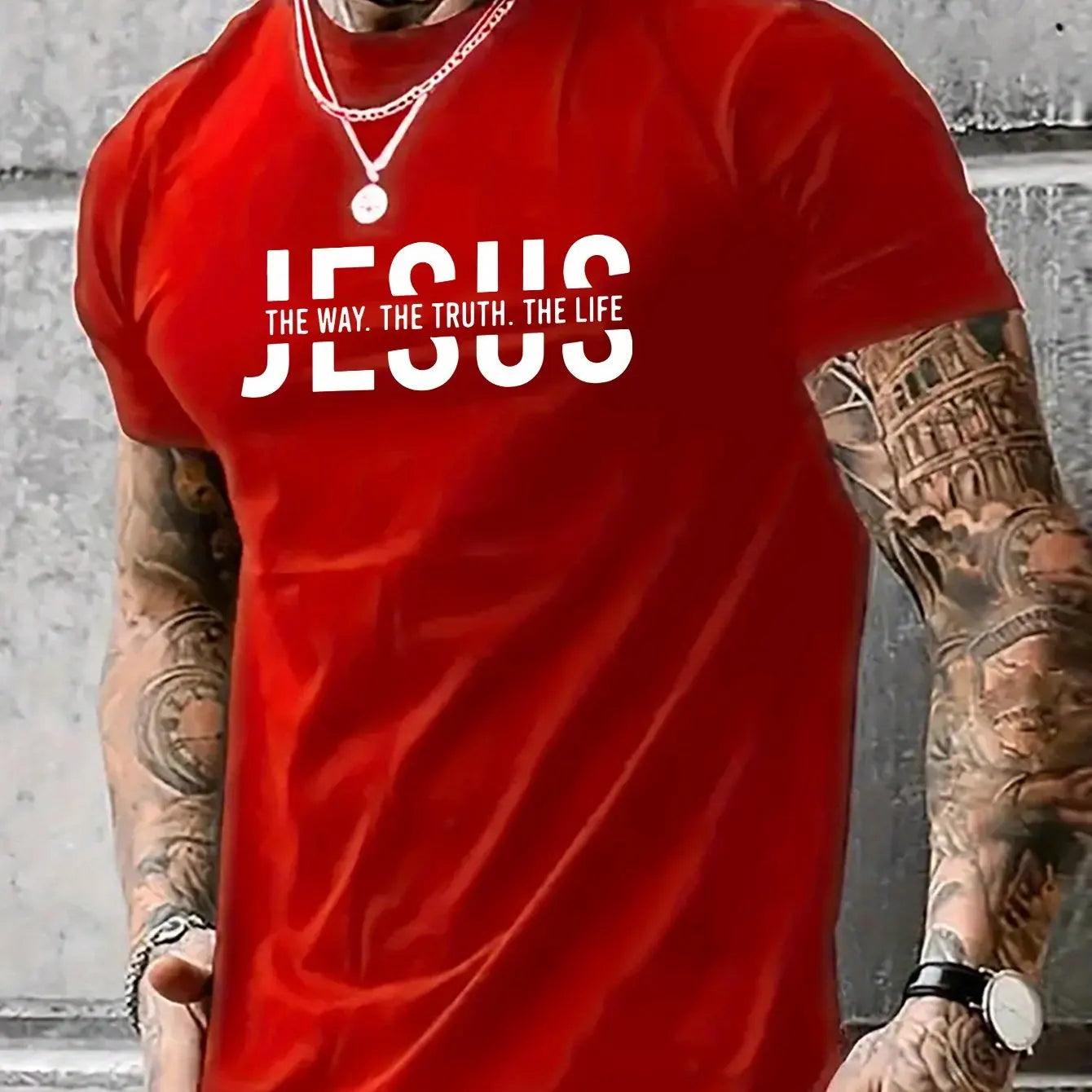 100% pure cotton casual fit Jesus Way T-shirt