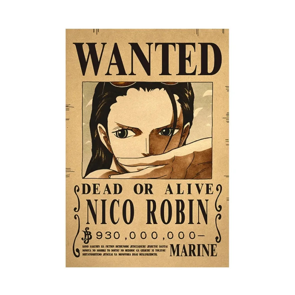 One Piece Anime Bounty Wanted Posters