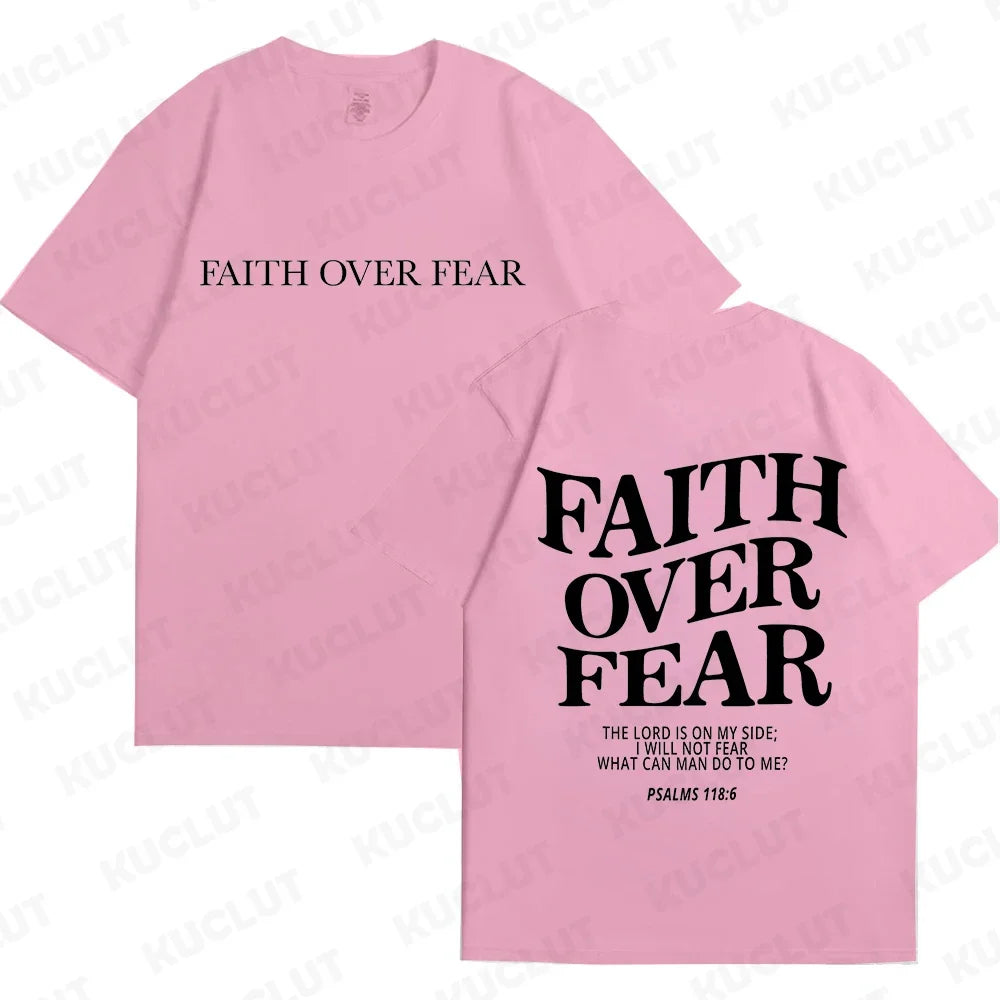 Faith Over Fear Christian  T-shirts