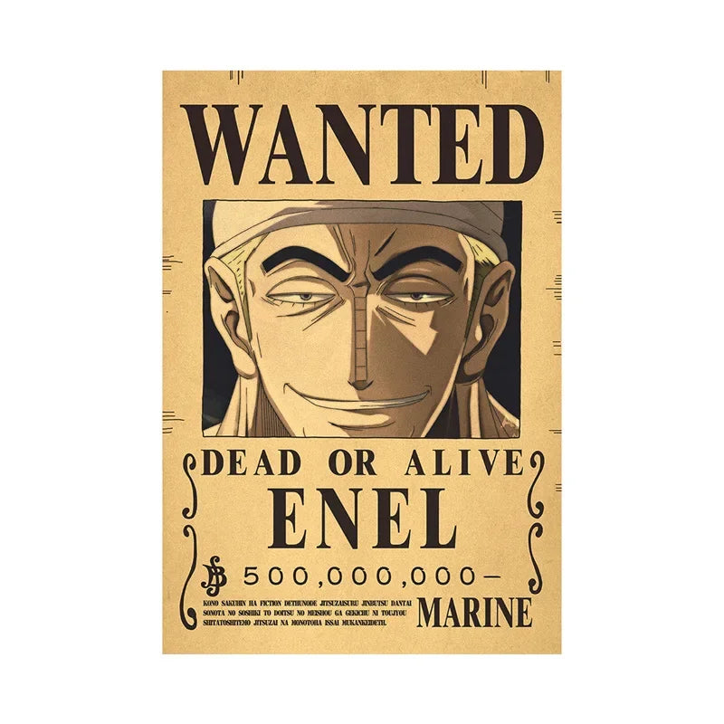 One Piece Anime Bounty Wanted Posters