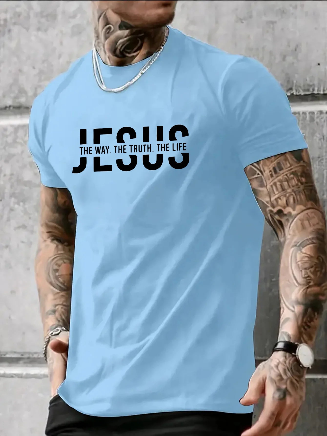 100% pure cotton casual fit Jesus Way T-shirt