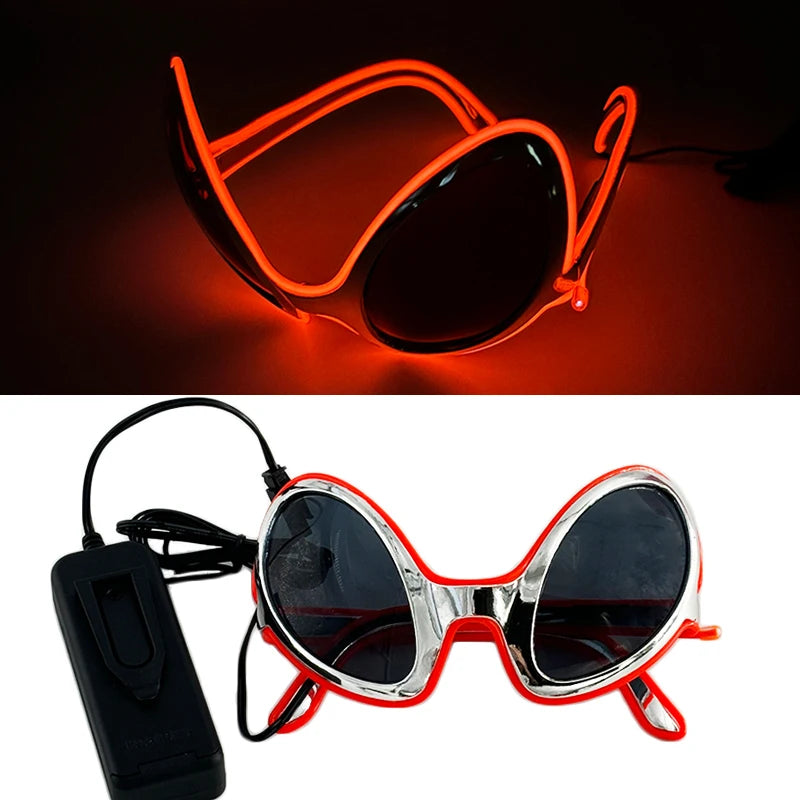 Futurist Cyberpunk Glasses LED Light