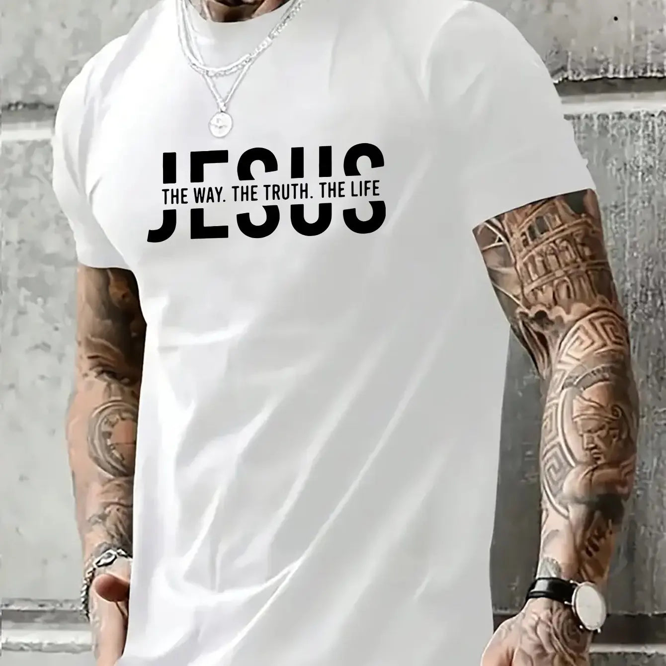 100% pure cotton casual fit Jesus Way T-shirt