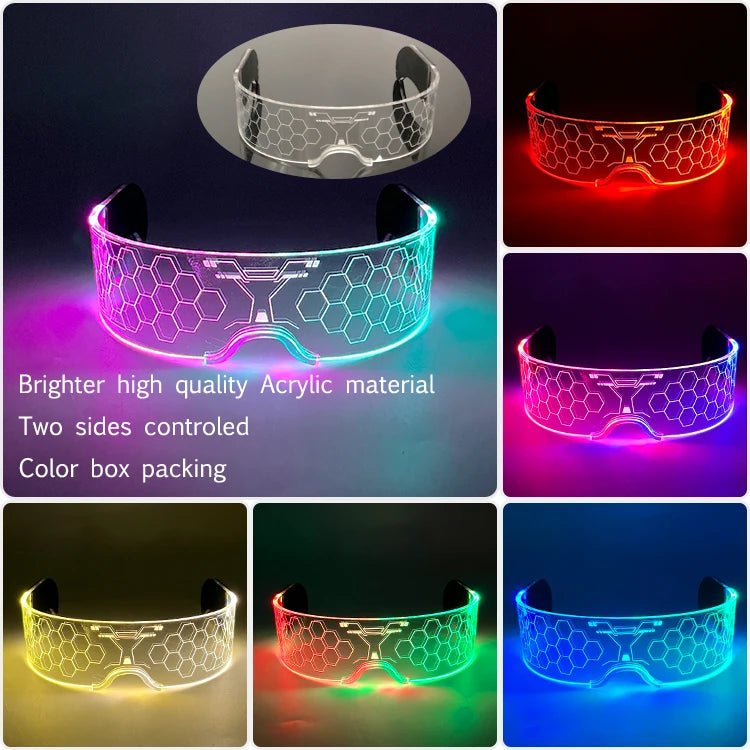 LED Neon Glowing Gloves