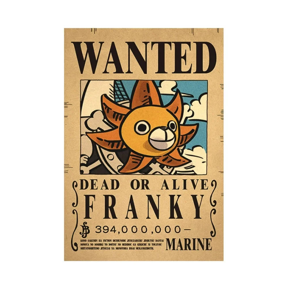 One Piece Anime Bounty Wanted Posters