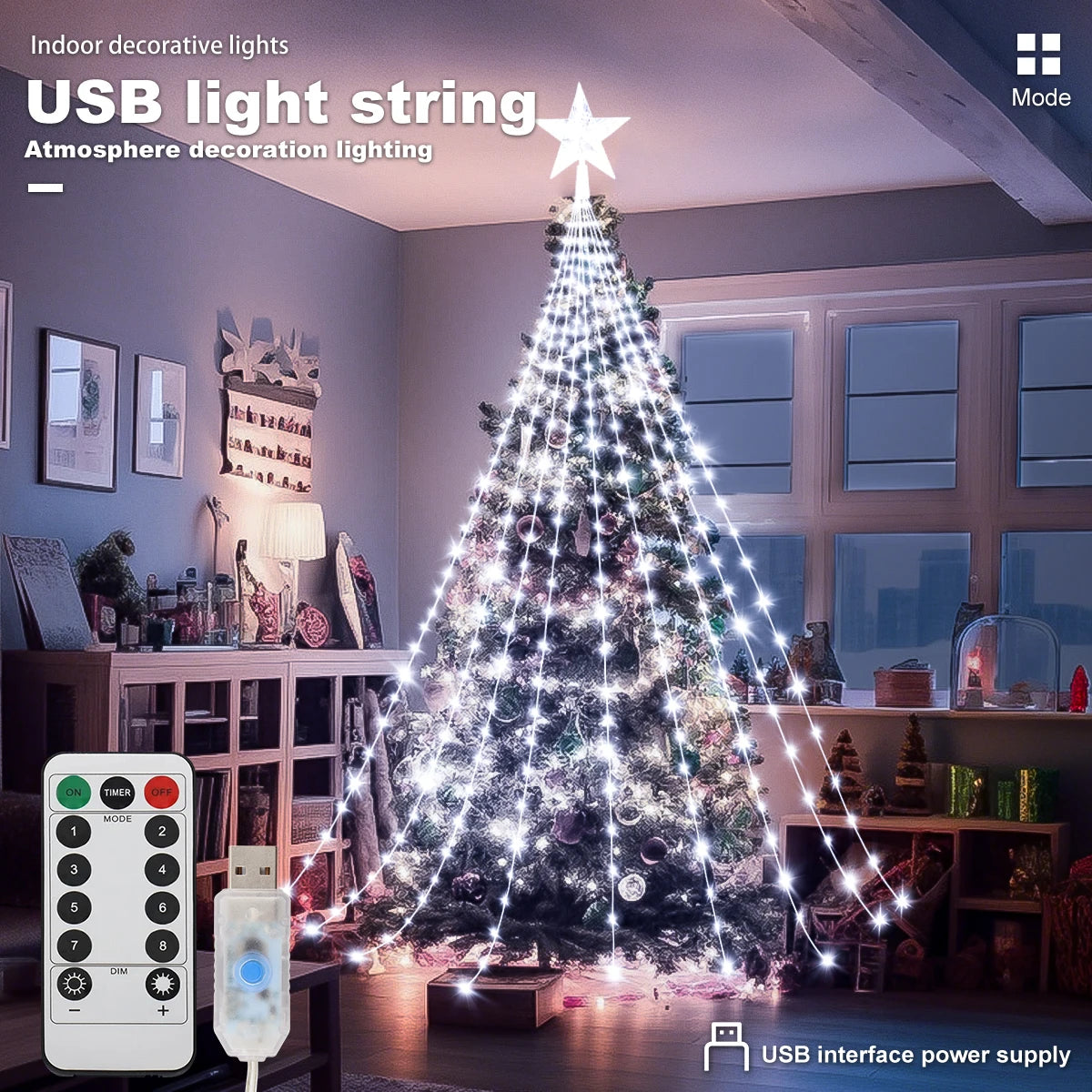 LED Outdoor Christmas Tree Decorations Lights