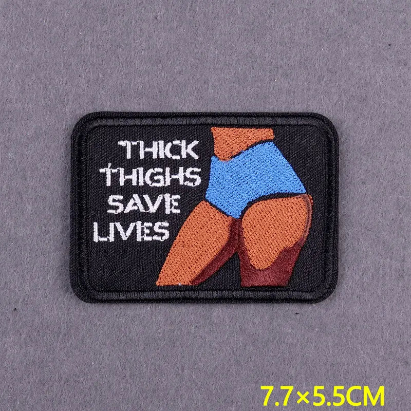 Embroidery Patch Positive Slogan