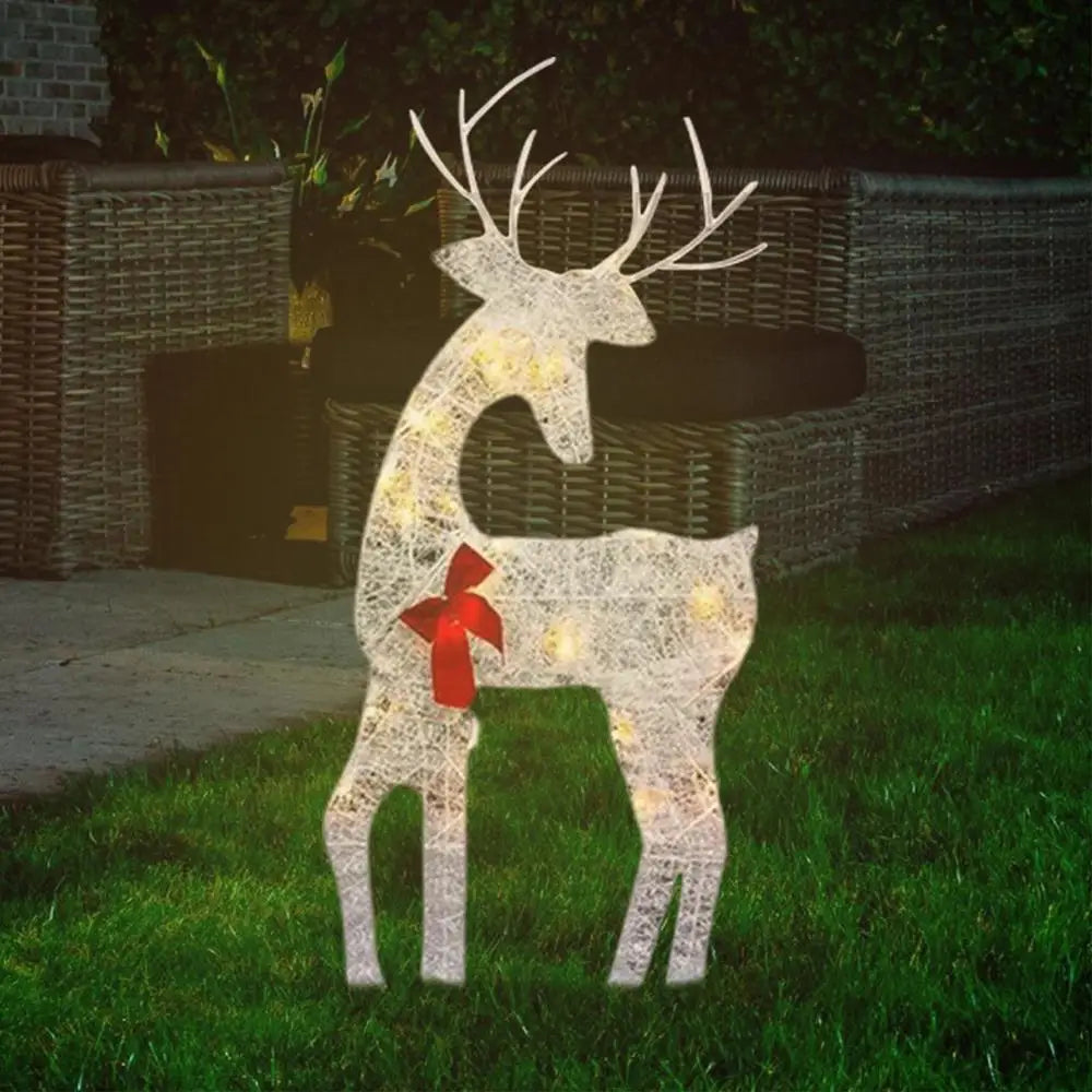 LED Light Iron Art Elk Deer