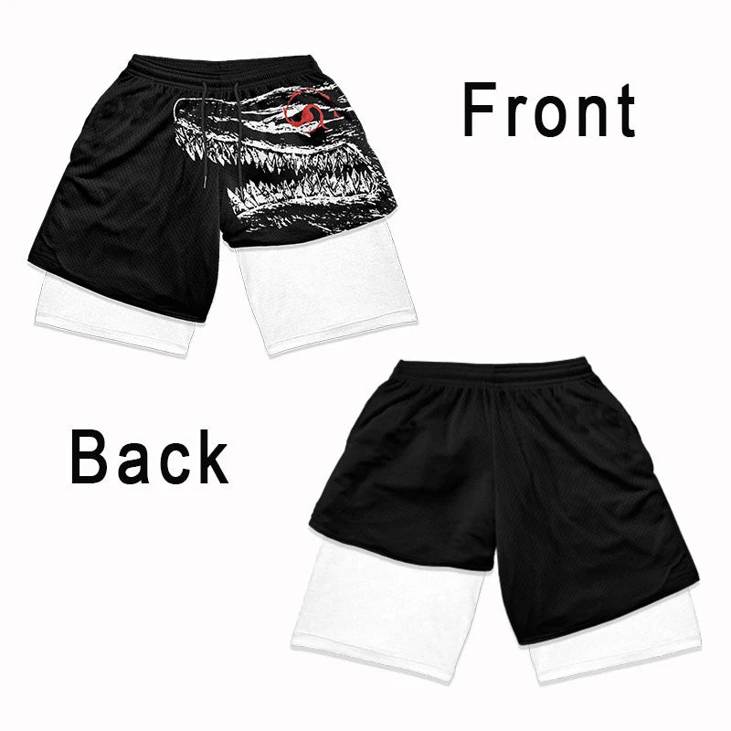 Anime Performance Shorts Men Women 2 In 1