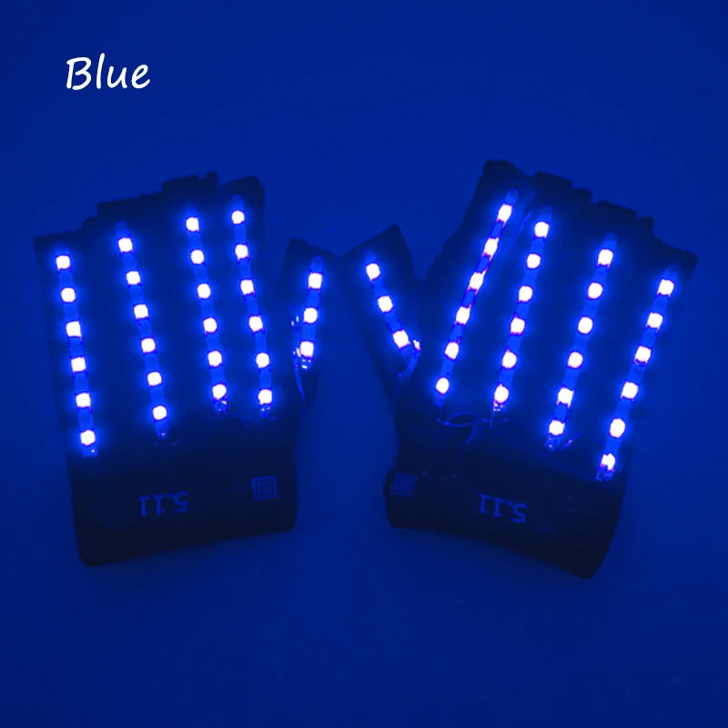 LED Neon Glowing Gloves