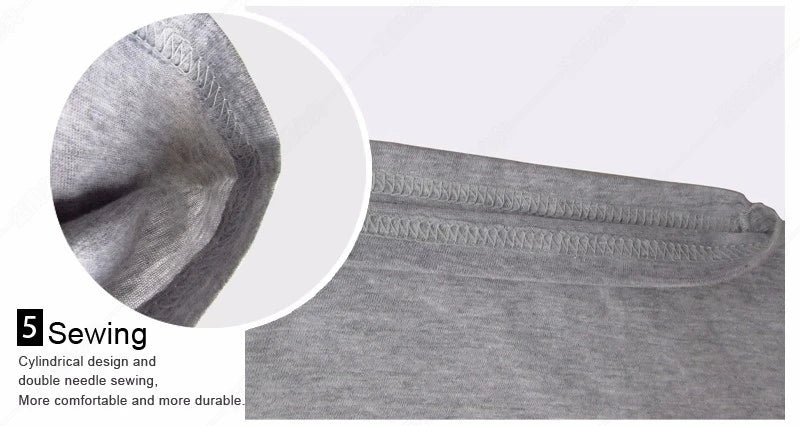 Men's casual round neck T-shirt with cross