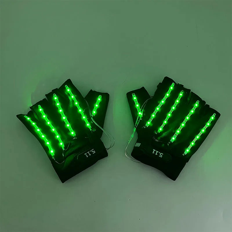LED Neon Glowing Gloves