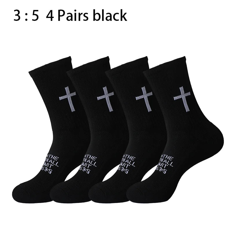 4 Pairs Christian Socks