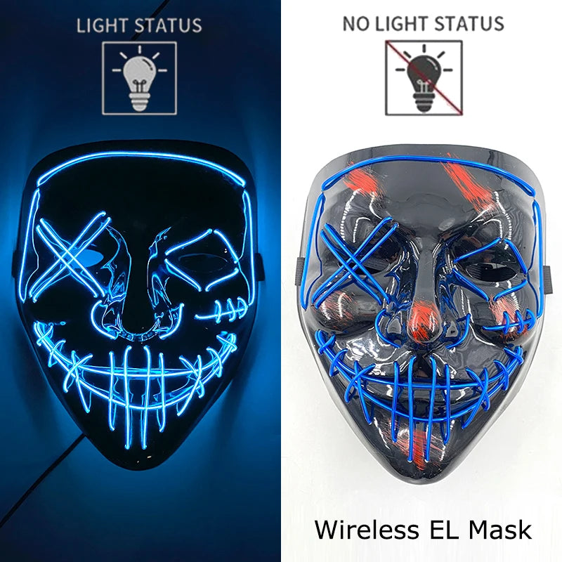 Wireless Neon LED Purge Mask