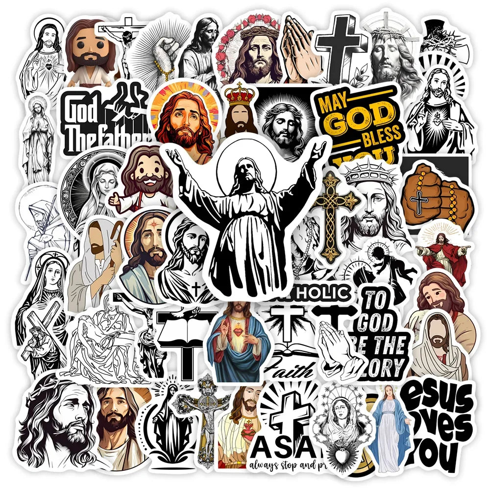 Jesus Bible God Christian Stickers
