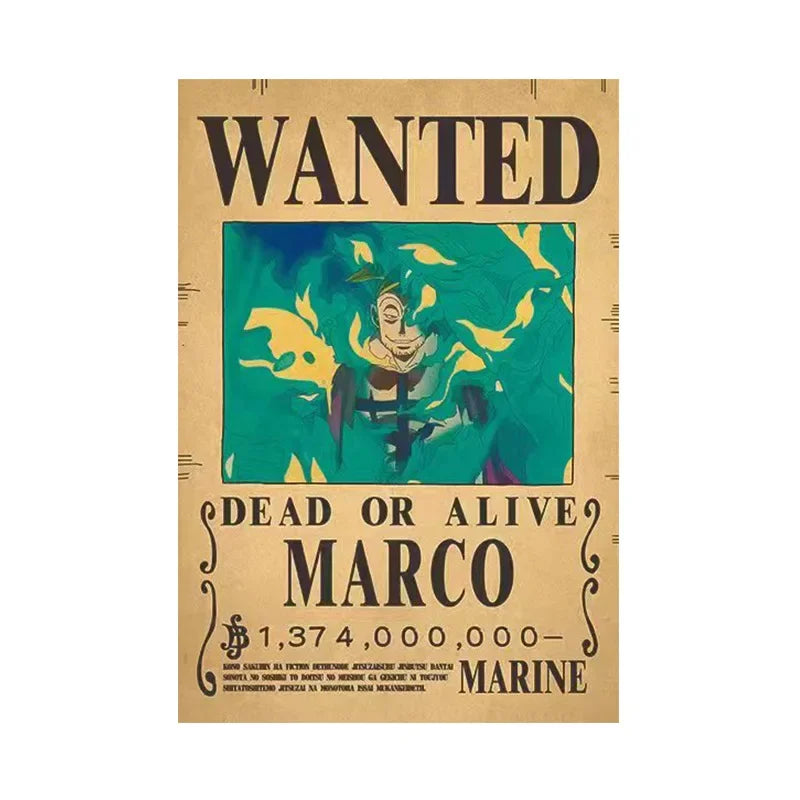 One Piece Anime Bounty Wanted Posters