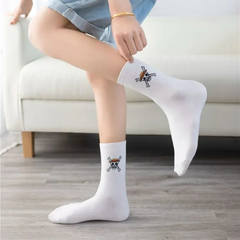5Pair Anime One Piece Socks