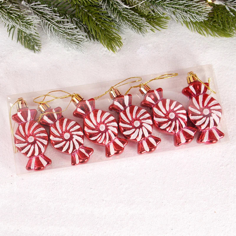 Christmas Lollipop Candy Cane Pendant