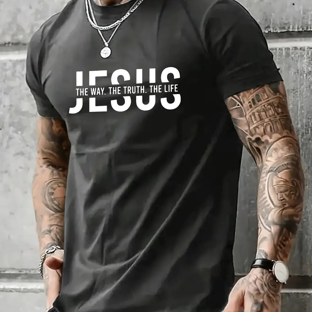 100% pure cotton casual fit Jesus Way T-shirt
