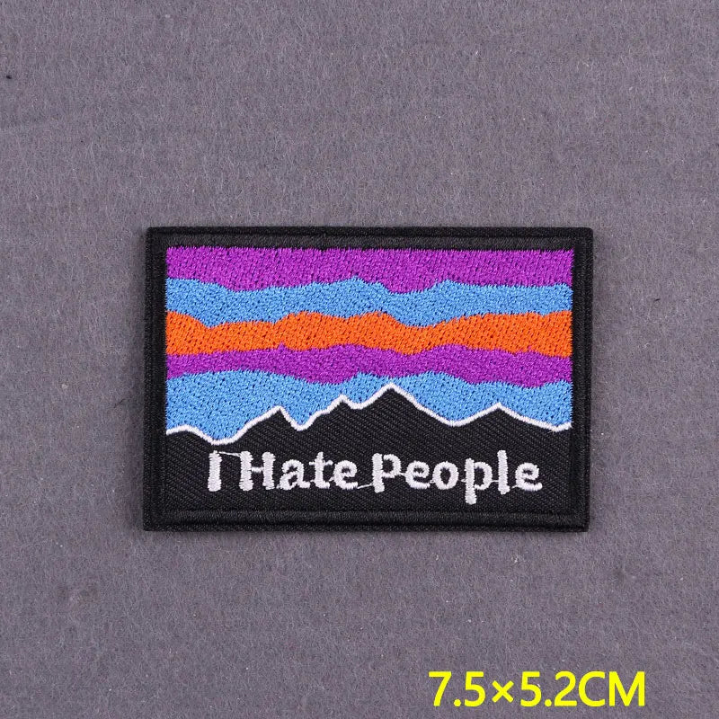 Embroidery Patch Positive Slogan
