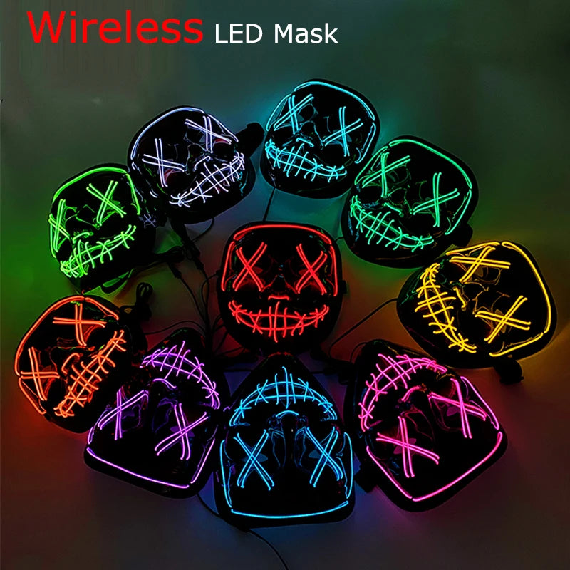 Wireless Neon LED Purge Mask