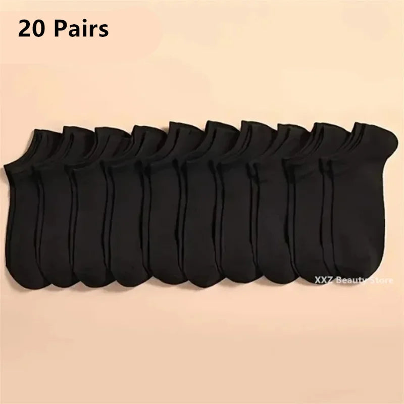 5/10/20 Pairs White Breathable Socks