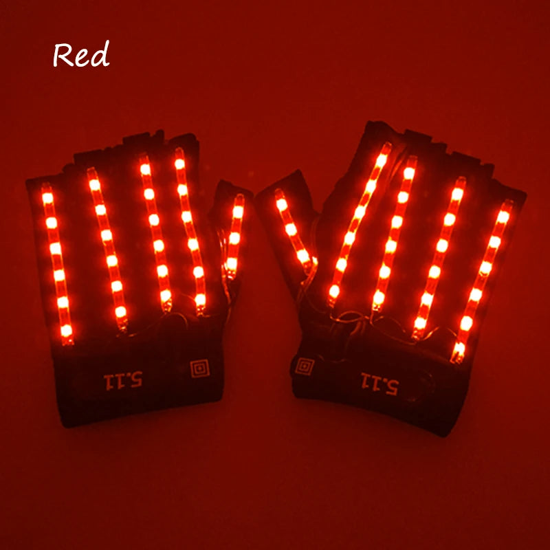 LED Neon Glowing Gloves