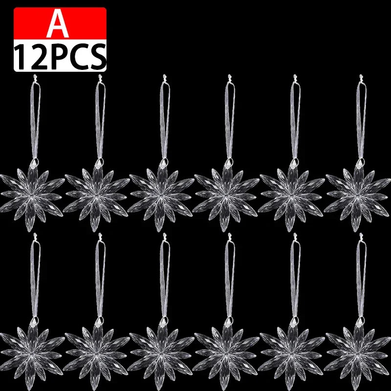 Crystal Christmas Tree Ornaments Snowflake