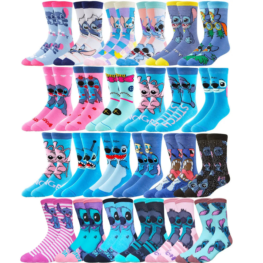 5/6 PAIR Disney lilo stitch Socks ❤️
