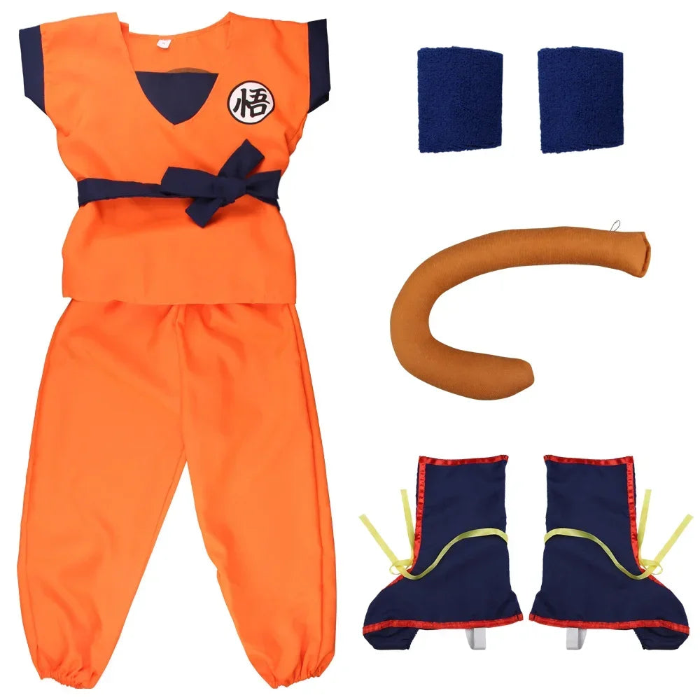 Kids Anime Son Goku Cosplay Costumes