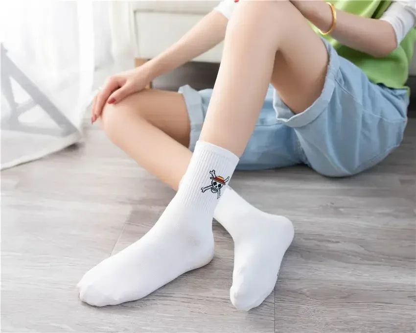 5Pair Anime One Piece Socks