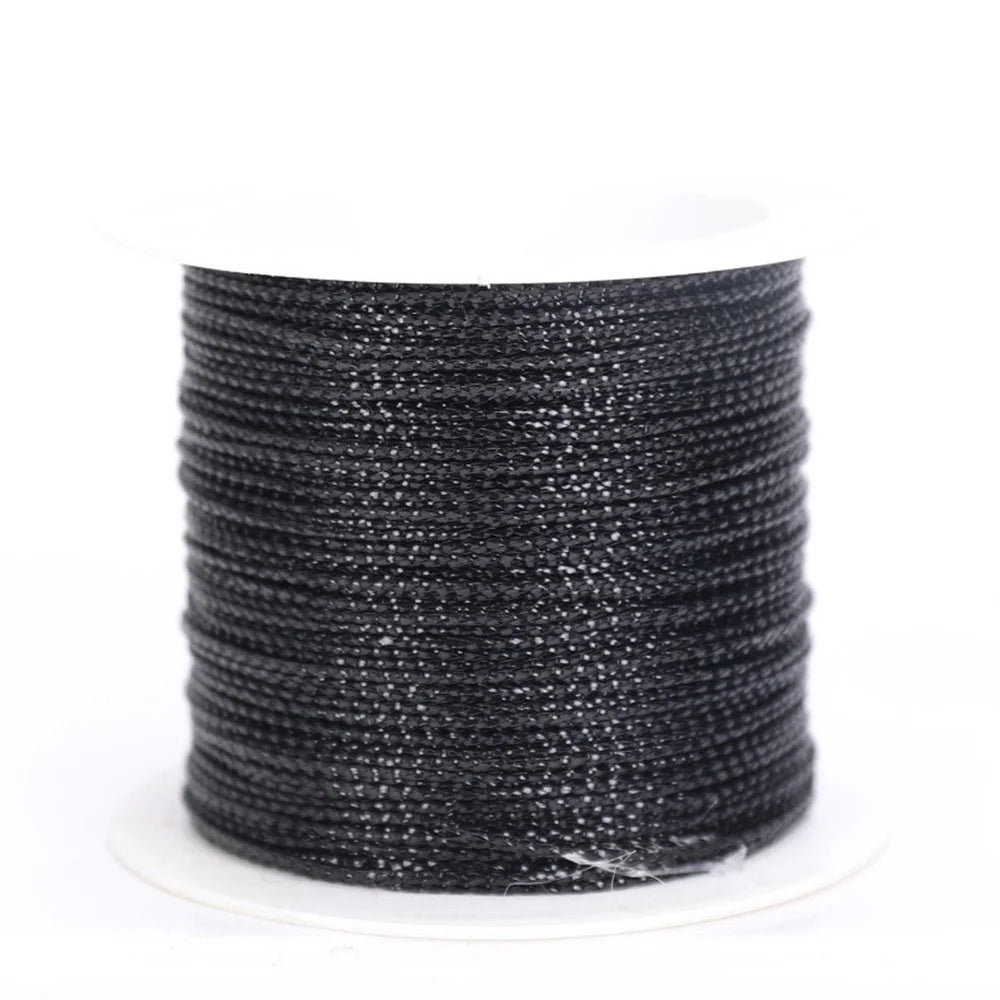 1roll 20m Gold Silver Metallic Cord Braided Rope For Christmas