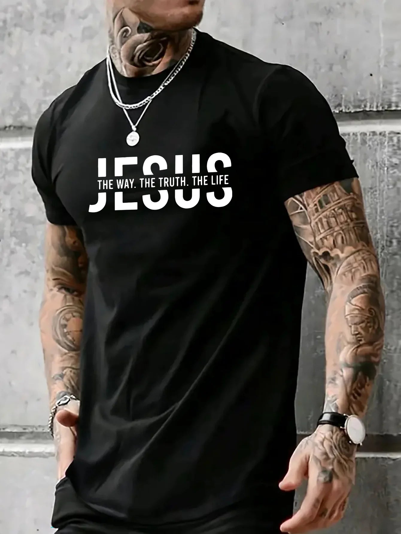 100% pure cotton casual fit Jesus Way T-shirt