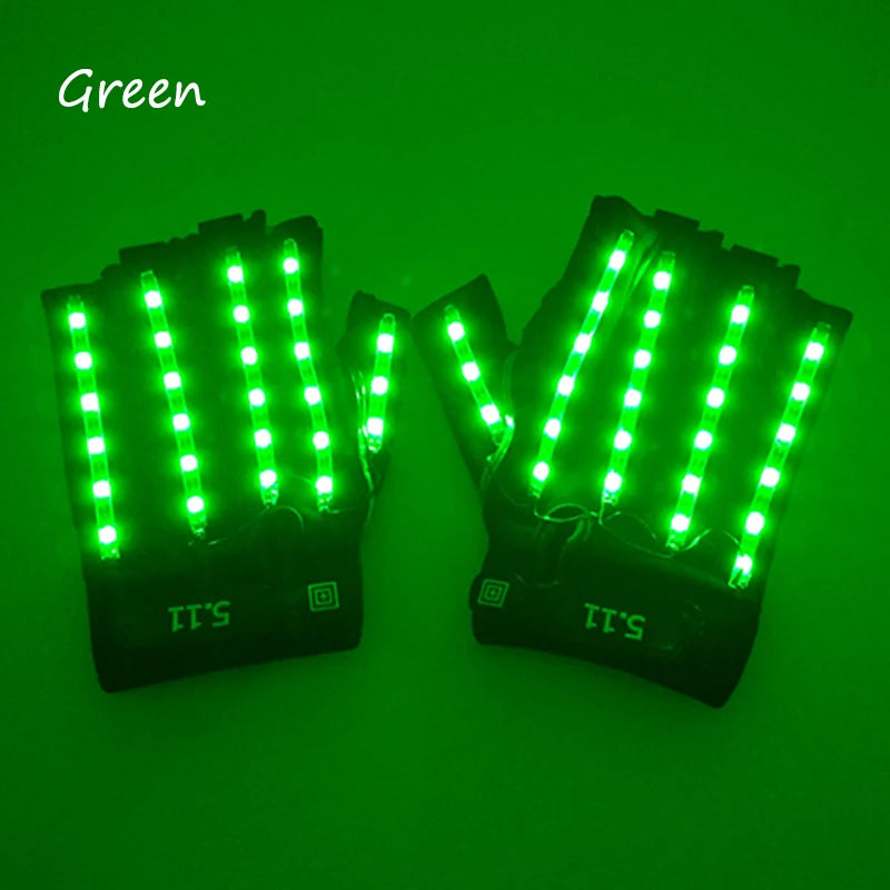 LED Neon Glowing Gloves